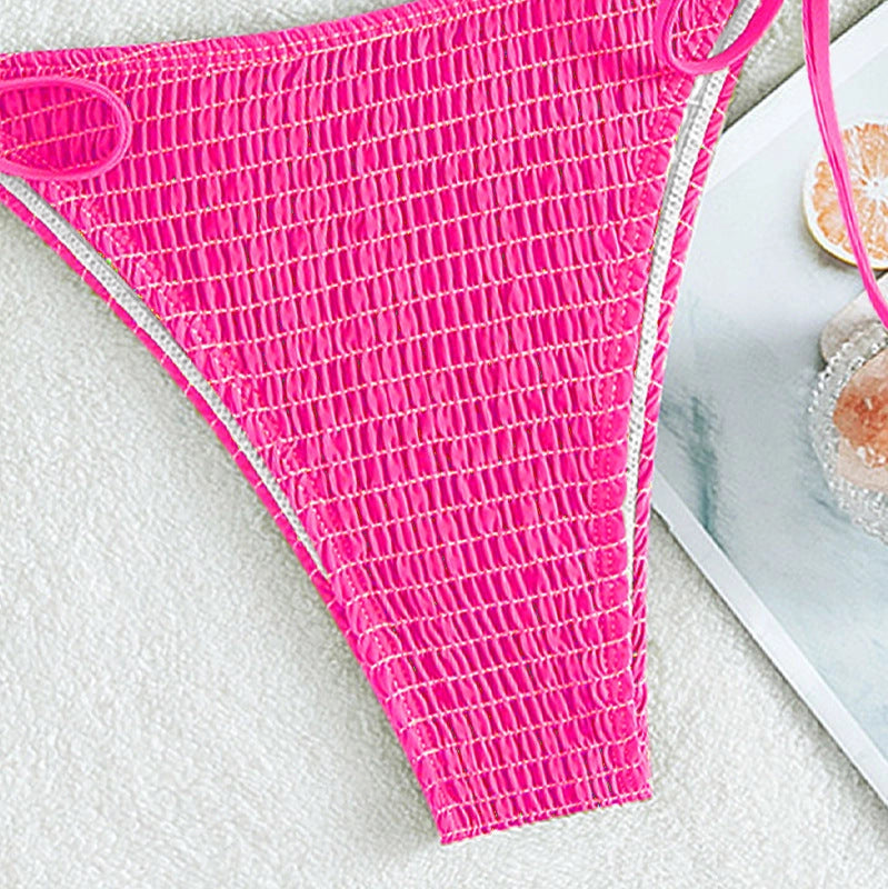 Printing Halter Spaghetti Straps Bikini
