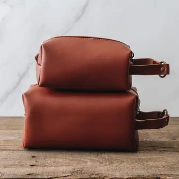 Vegan Leather Dopp Kit | Toiletry Bag For Men