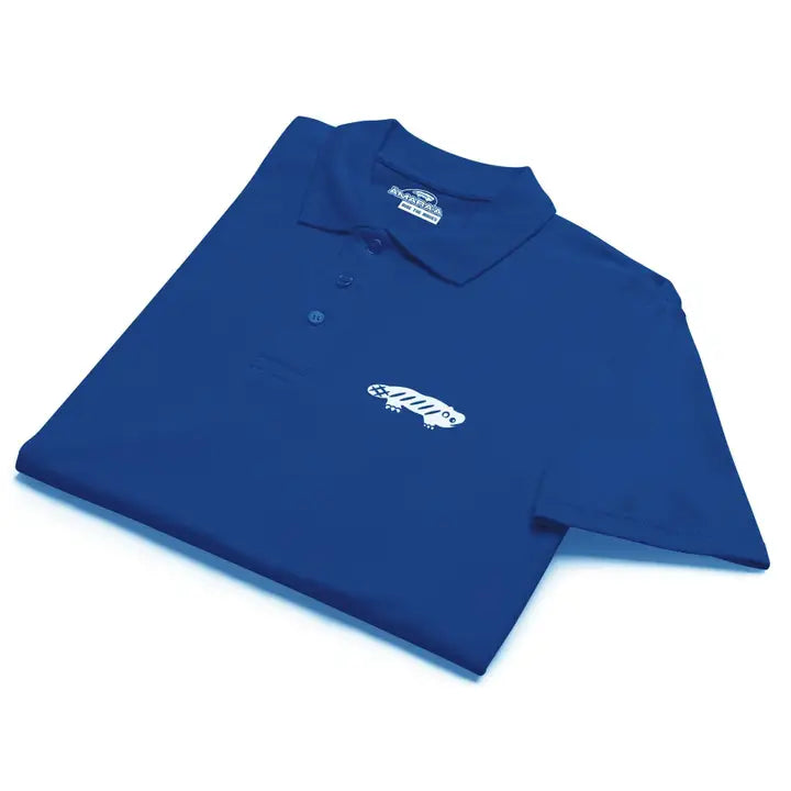 Polo White-R. Blue