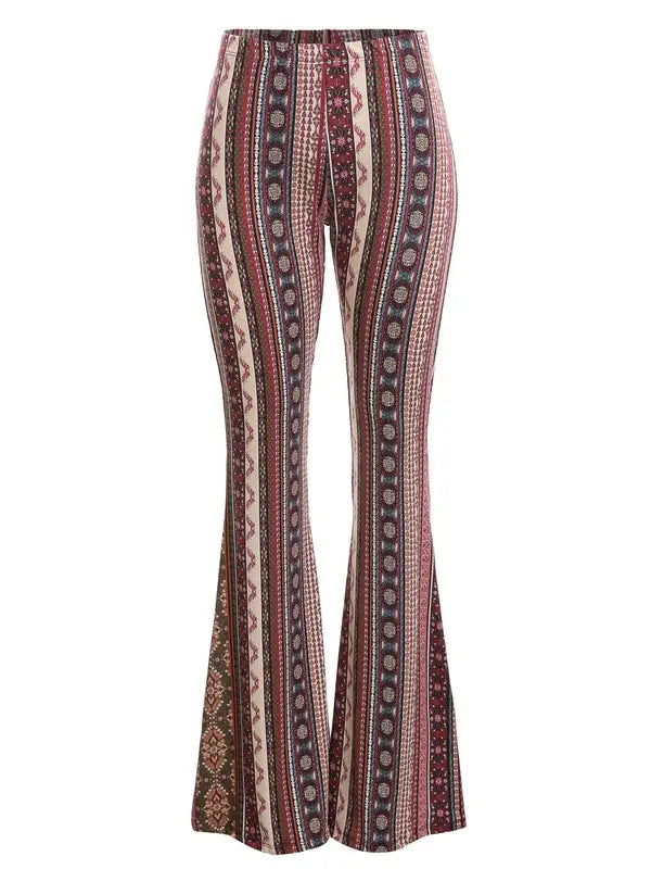 PRINTED FLARE PANTS