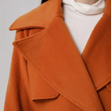 Wool Coat with Wide Shutters