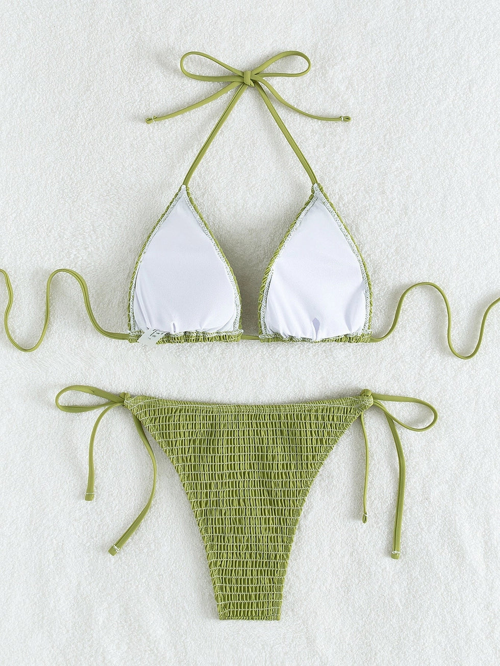 Printing Halter Spaghetti Straps Bikini