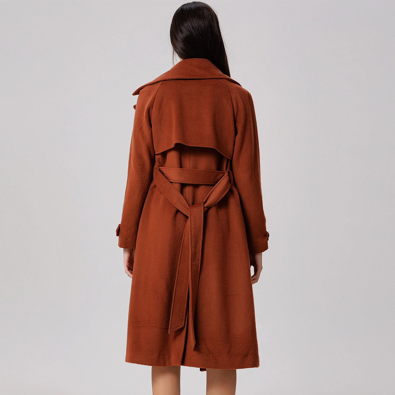 Wool Coat with Wide Shutters