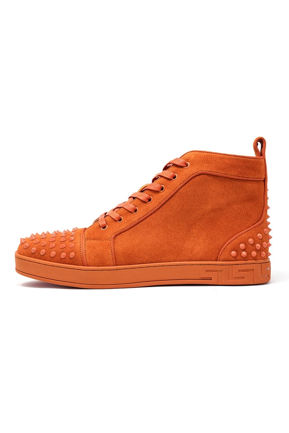 Men Spike Design Luxury Suede High-Top Sneaker
