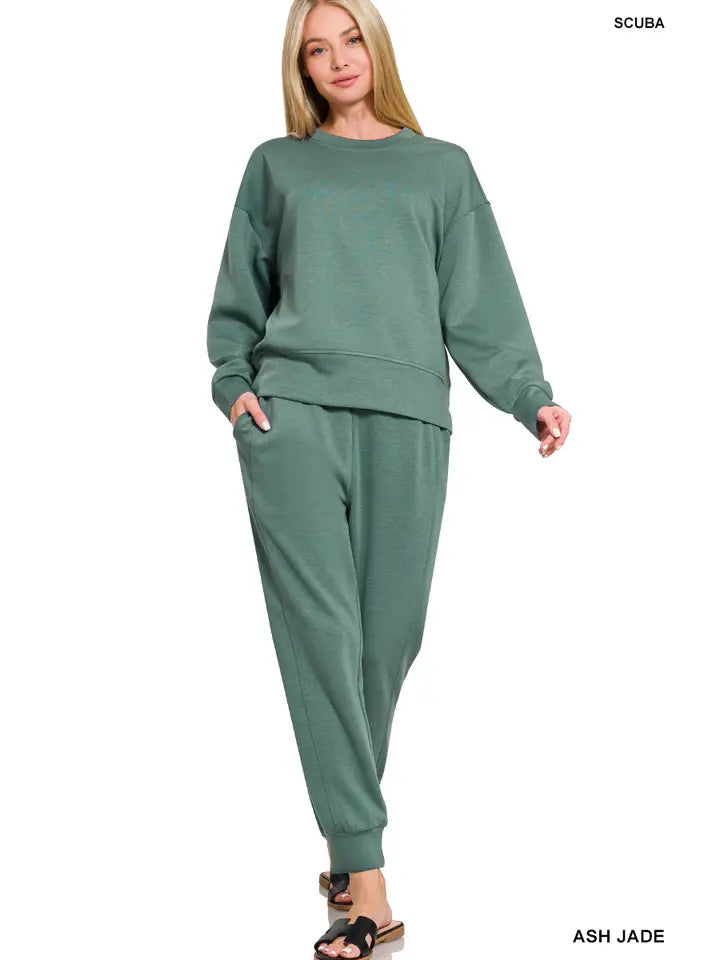 Scuba Crewneck Pullover & Joggers 2 Pc Set