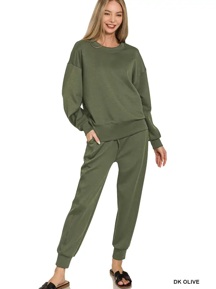 Scuba Crewneck Pullover & Joggers 2 Pc Set
