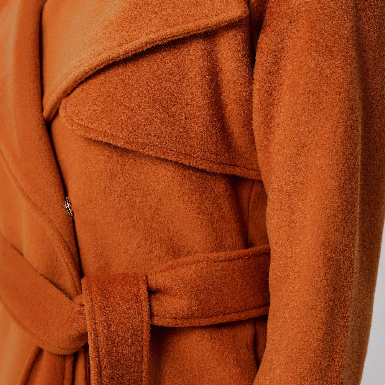 Wool Coat with Wide Shutters