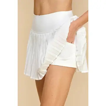 Pleated Athletic Skirt