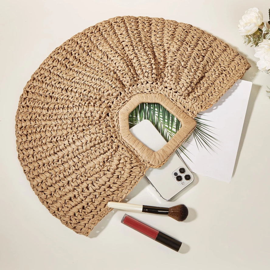 Straw Woven Vacation Beach Retro Casual Handbag