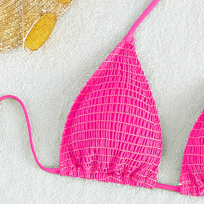 Printing Halter Spaghetti Straps Bikini