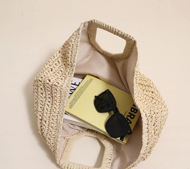 Straw Woven Vacation Beach Retro Casual Handbag