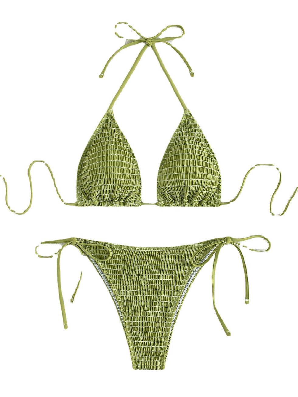 Printing Halter Spaghetti Straps Bikini