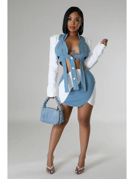 Crisp Clean Skirt Set