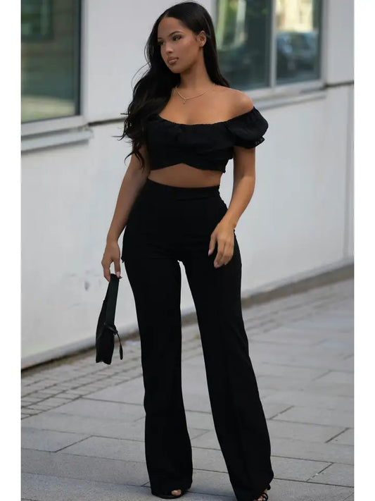 Ponte Knit Straight Leg Pants