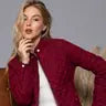 Suede Piping Detail Rib Quilted Padding Jacket