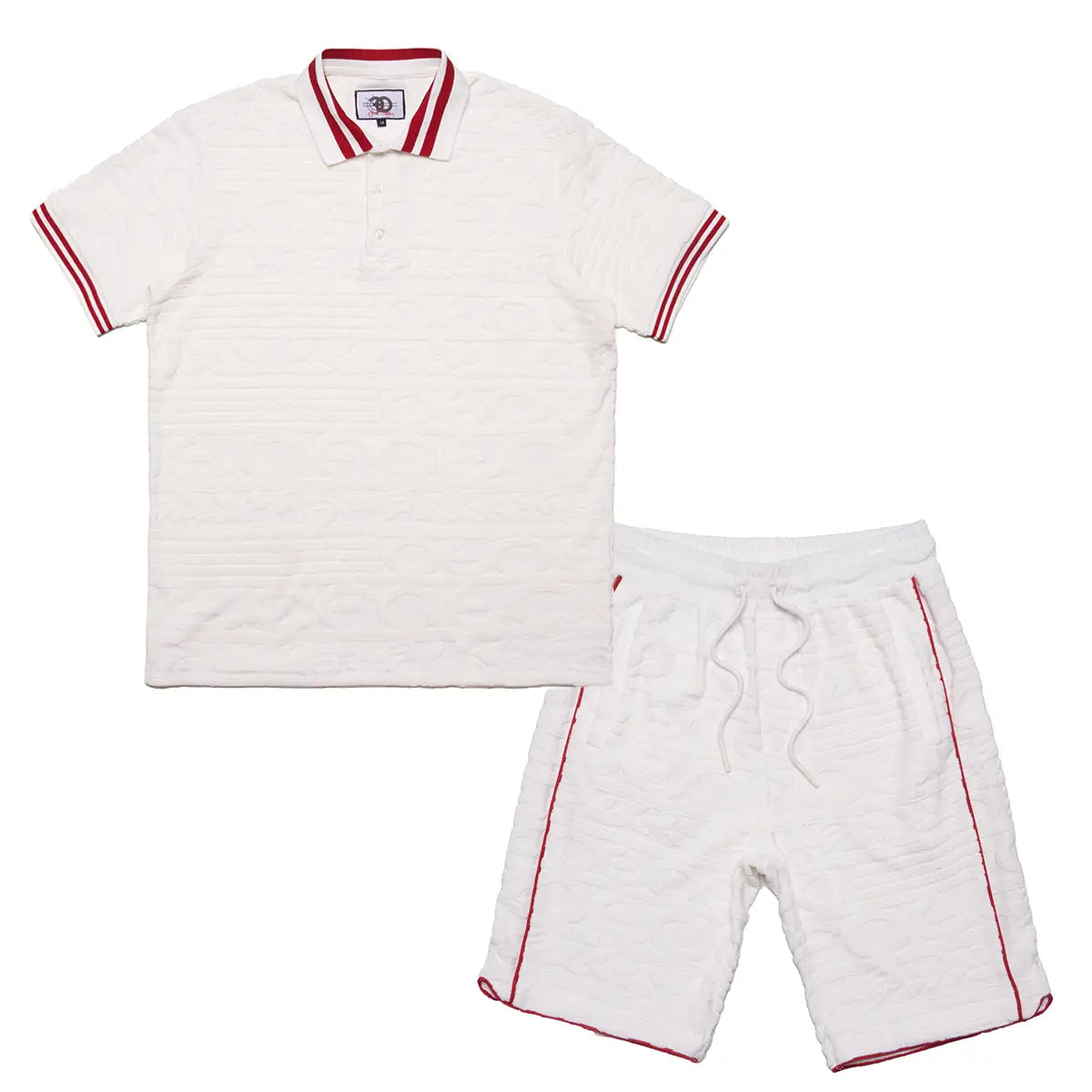 Baroque Terry Polo Short Set