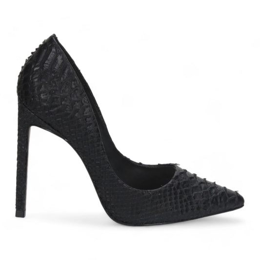 Martini Snake-Skin Embossed Leather Pump