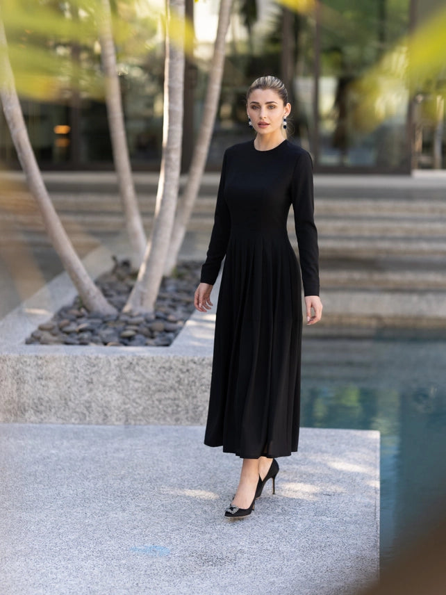 Pleated Skirt Dress