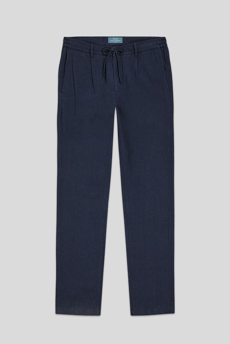 Beige Linen Trousers