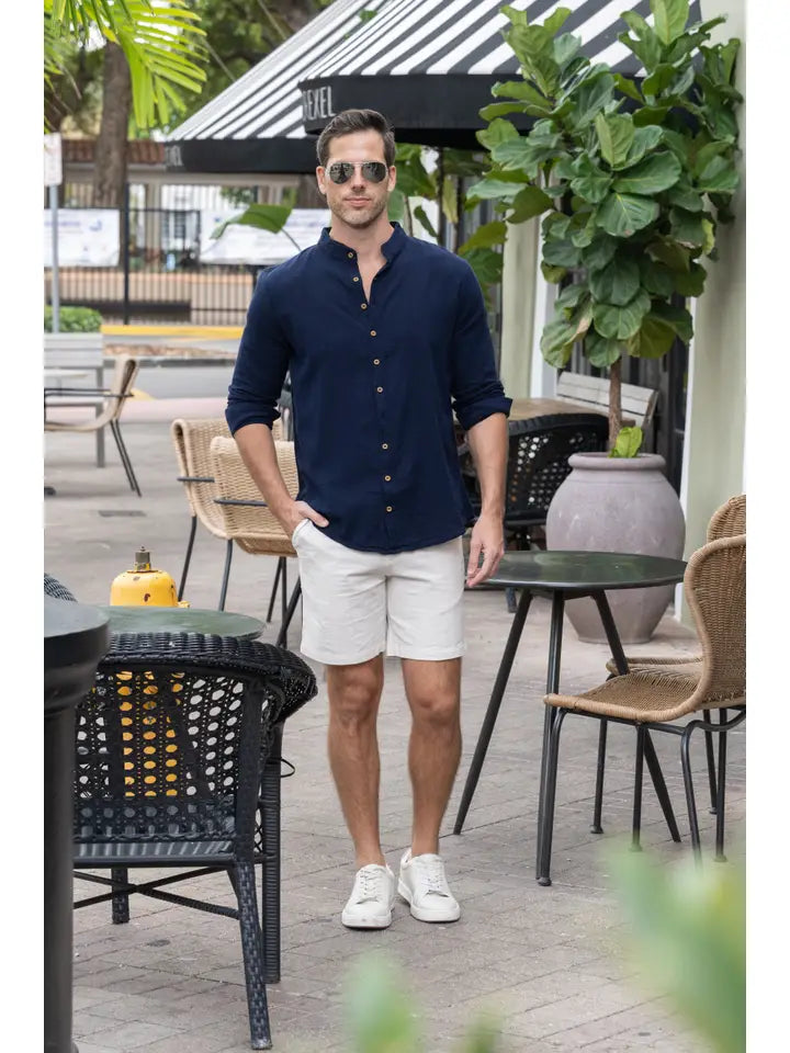 Mandarin Collar Shirt