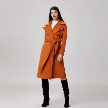 Wool Coat with Wide Shutters