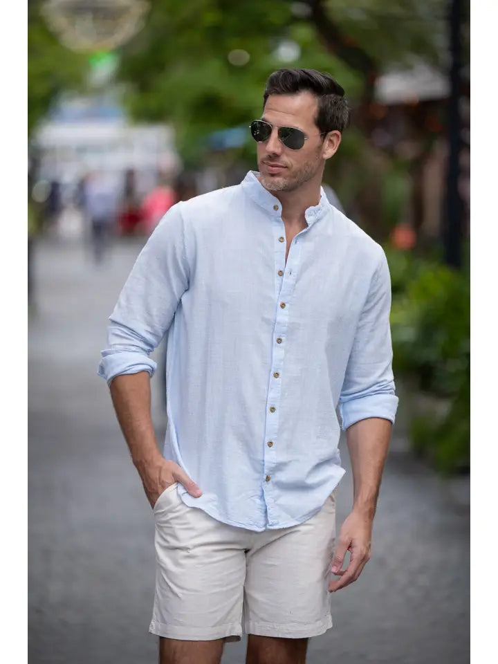 Mandarin Collar Shirt