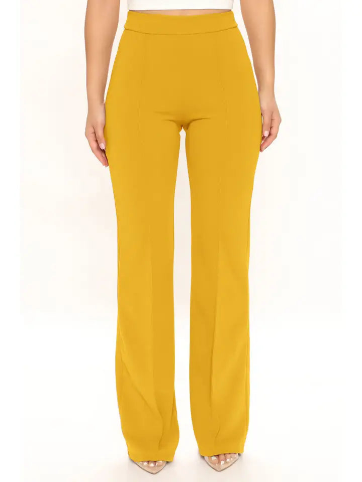 Ponte Knit Straight Leg Pants