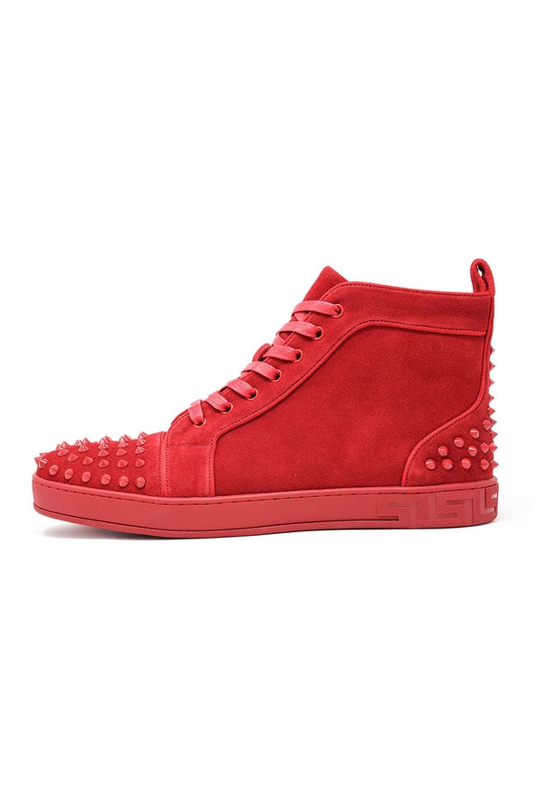 Men Spike Design Luxury Suede High-Top Sneaker