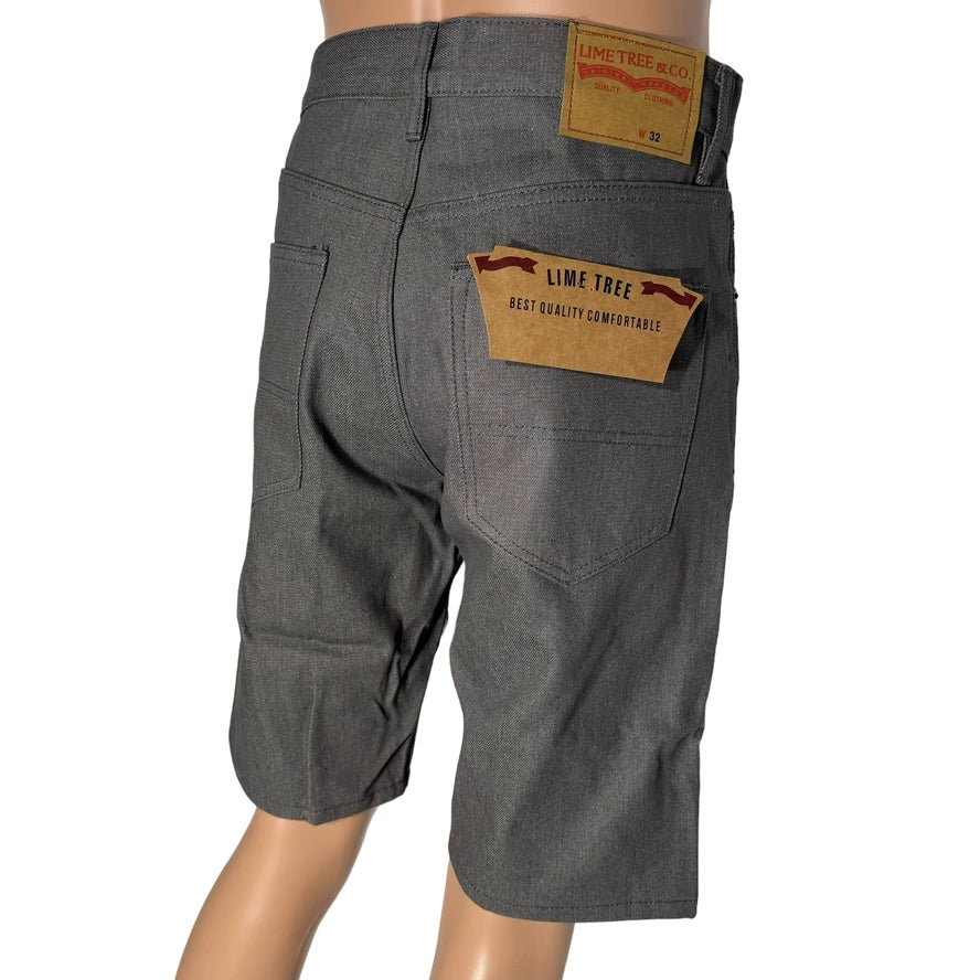 Lime Tree Denim Straight Fit Shorts