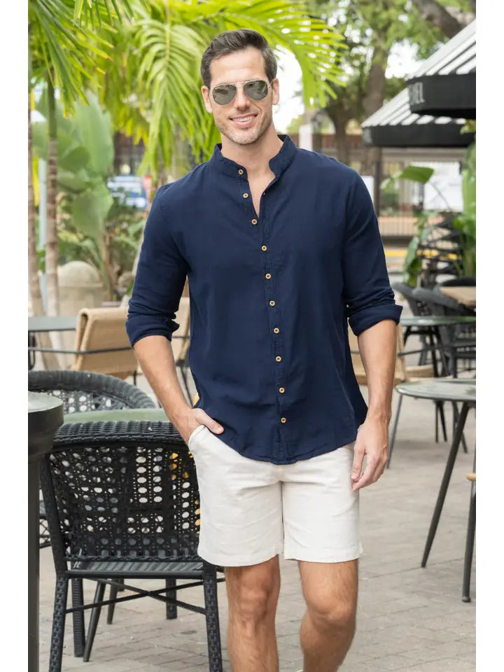 Mandarin Collar Shirt