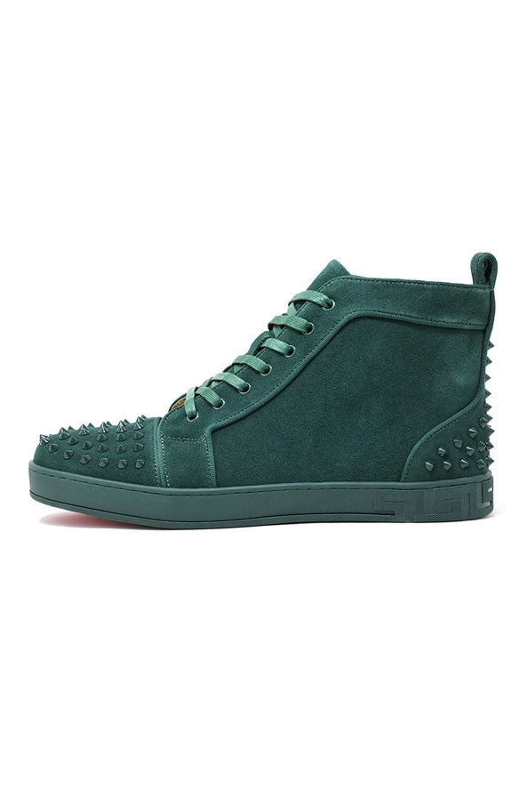 Men Spike Design Luxury Suede High-Top Sneaker