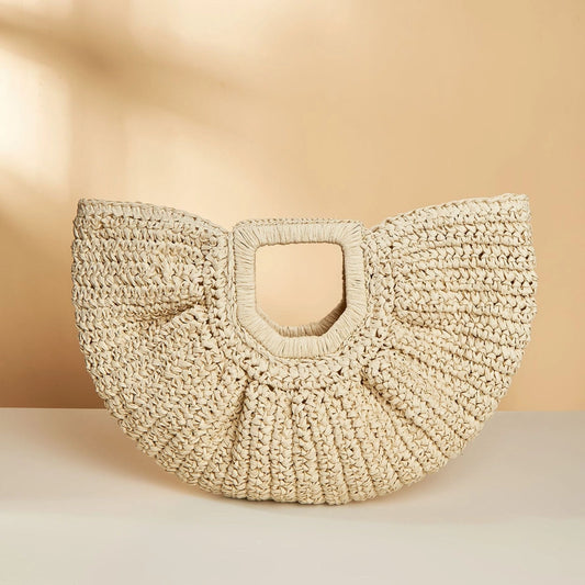 Straw Woven Vacation Beach Retro Casual Handbag