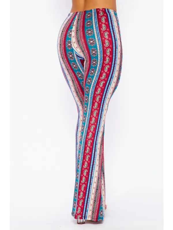 PRINTED FLARE PANTS