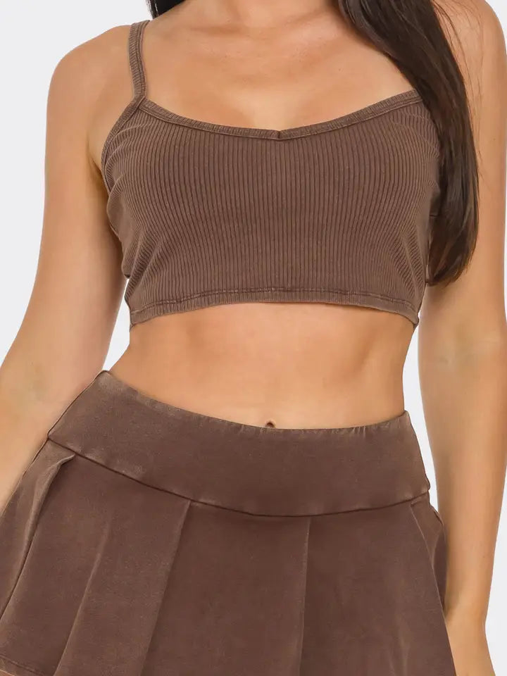 Inside Tank Top Jacket and Skort 3 Pieces Set