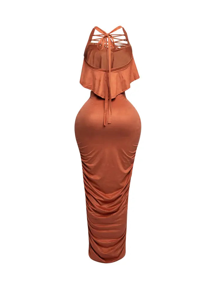 Halter Top Maxi Skirt Set