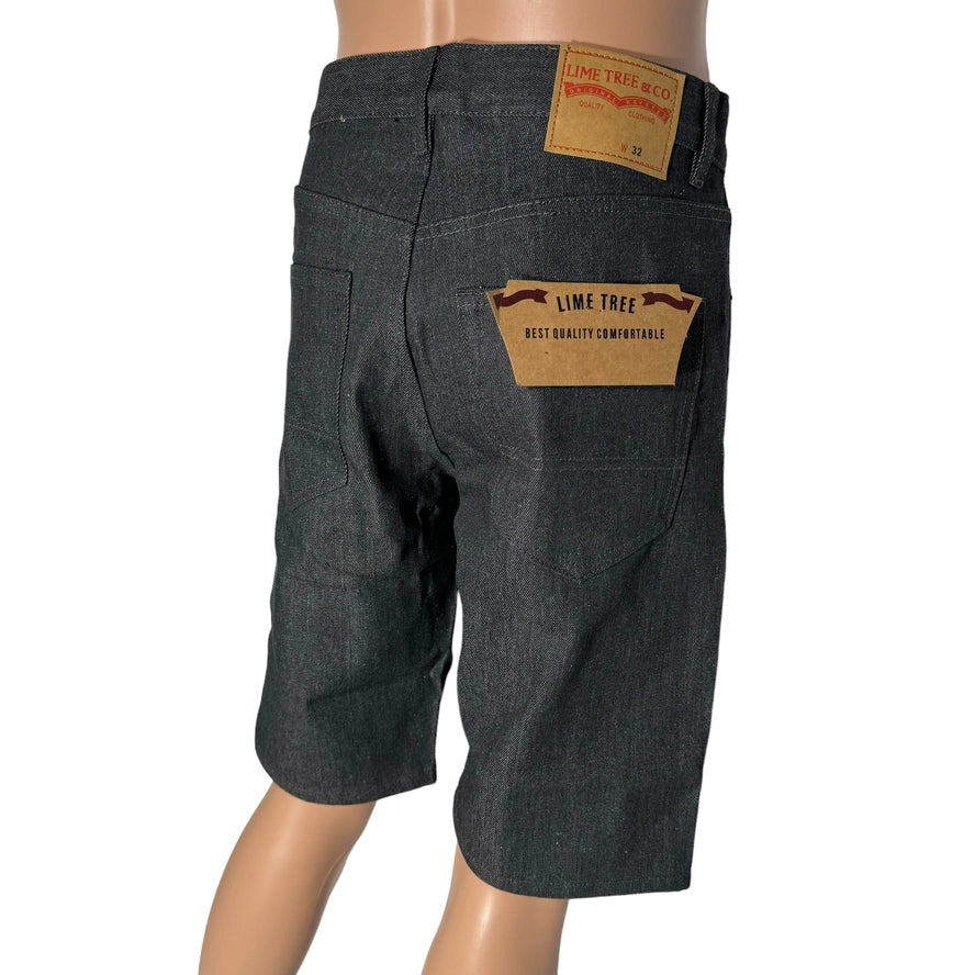 Lime Tree Denim Straight Fit Shorts