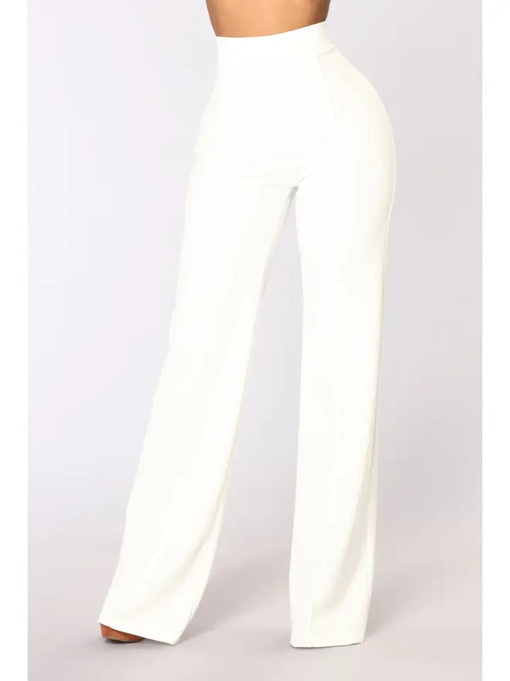 Ponte Knit Straight Leg Pants