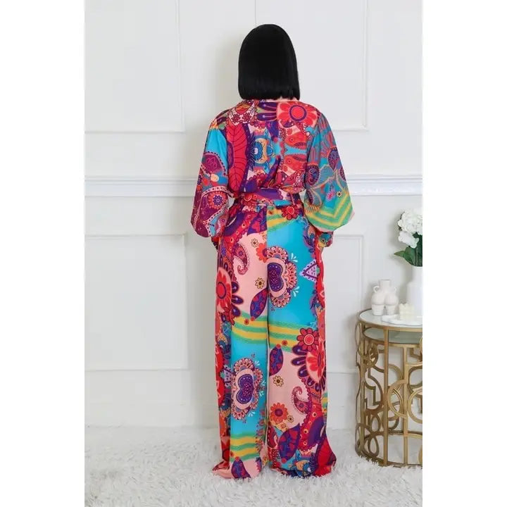 2pc Set with Elegance Enhanced Shirt and Pants