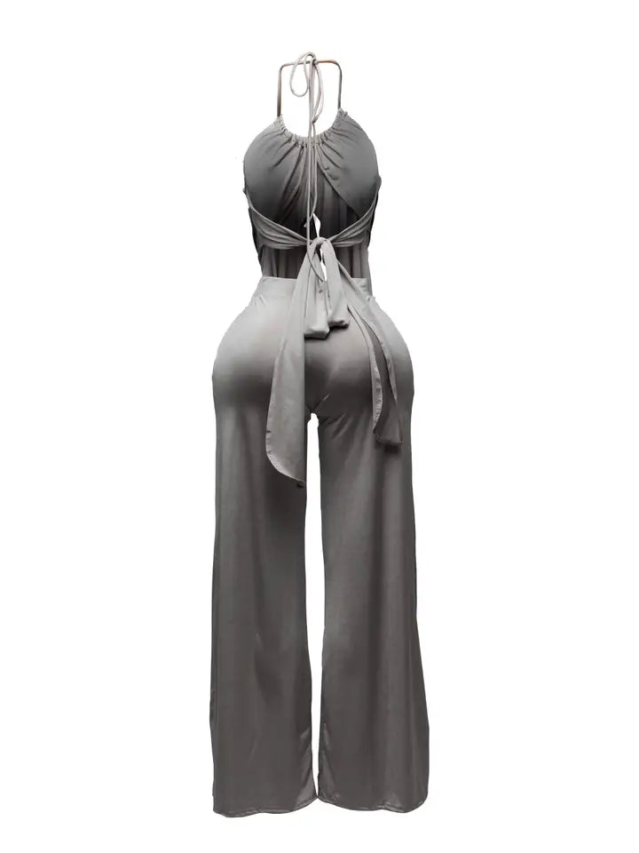 Ruffled Top & Pants Set