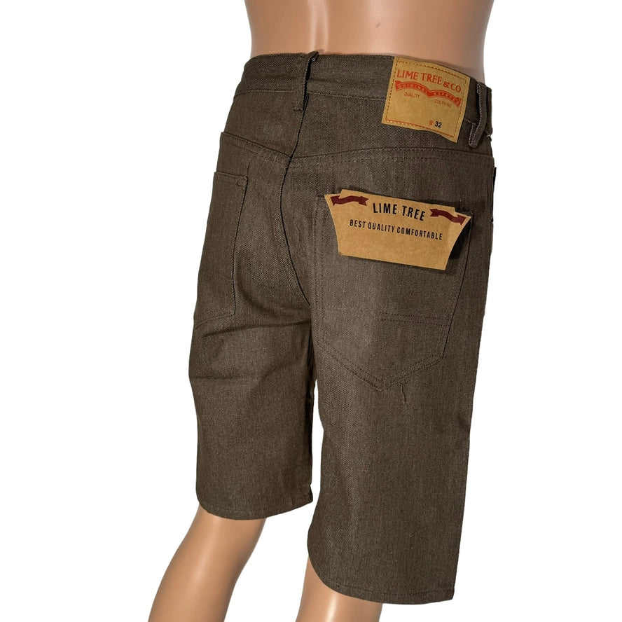 Lime Tree Denim Straight Fit Shorts