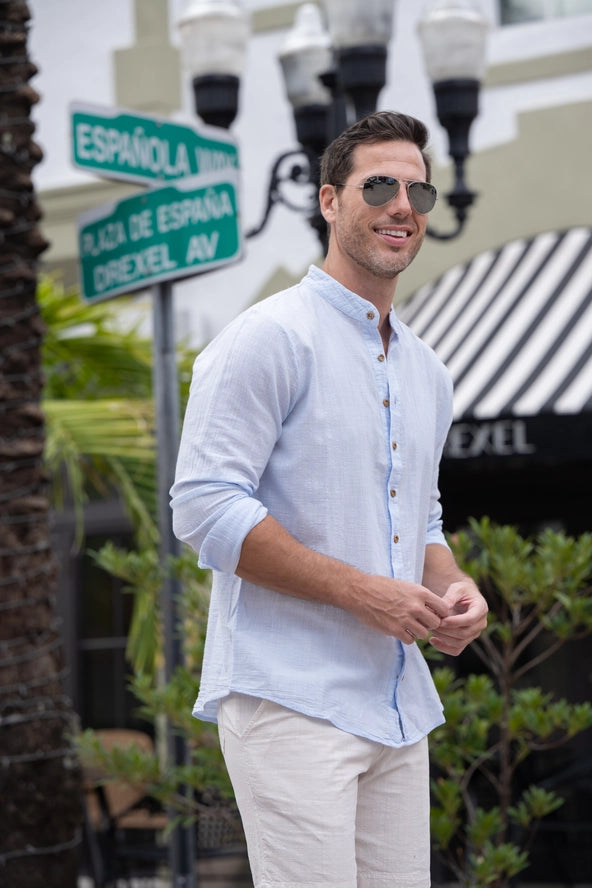 Mandarin Collar Shirt