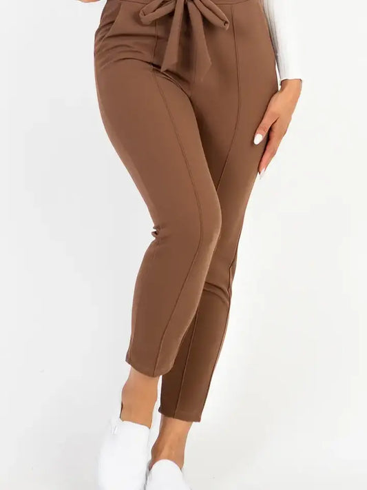 Knit Tie Front Pants