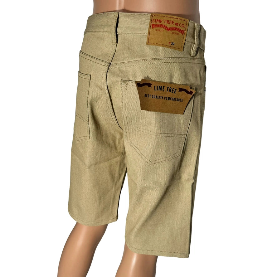 Lime Tree Denim Straight Fit Shorts