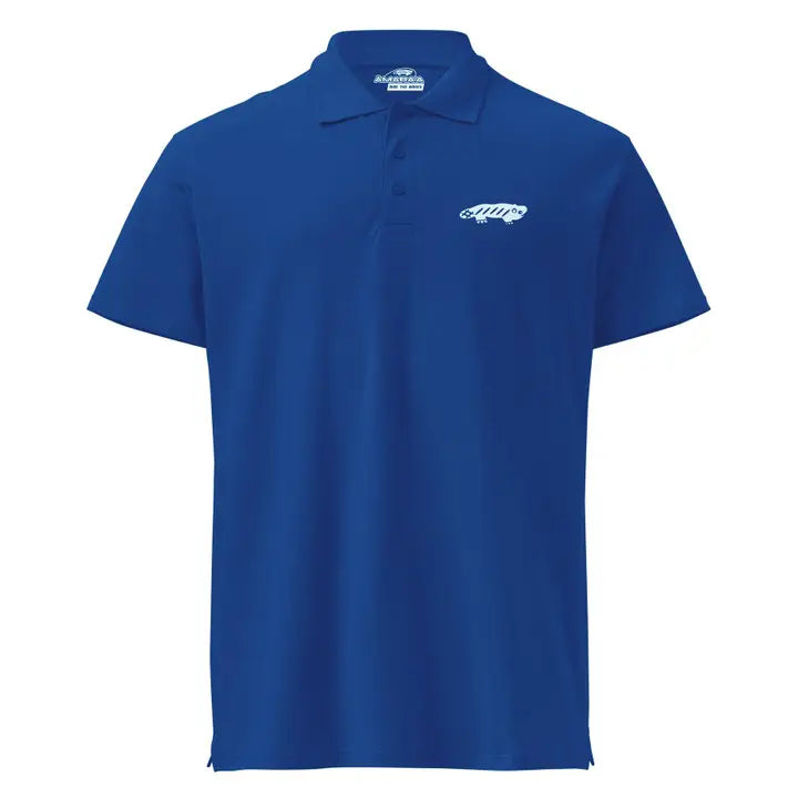 Polo White-R. Blue