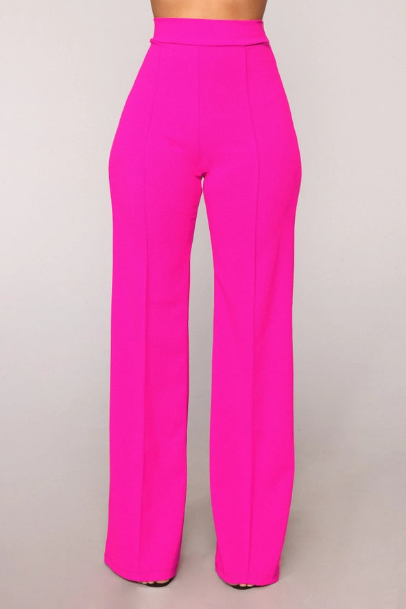 Ponte Knit Straight Leg Pants