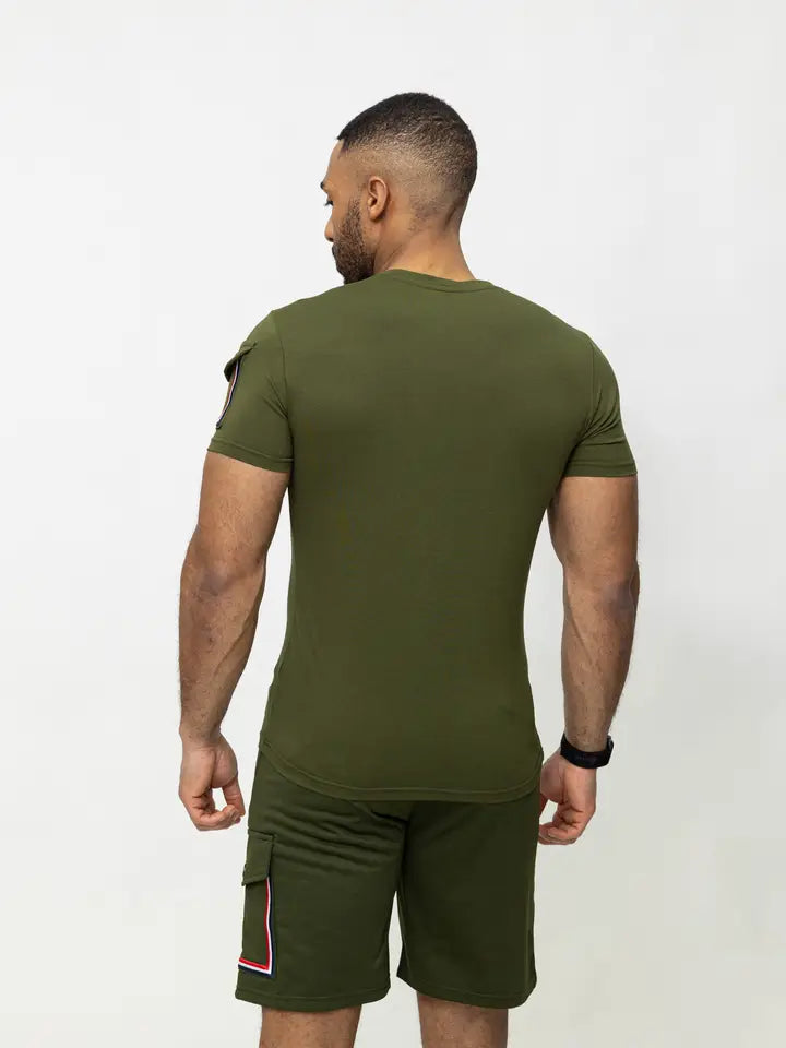 T-Shirt + Shorts Set with Pocket