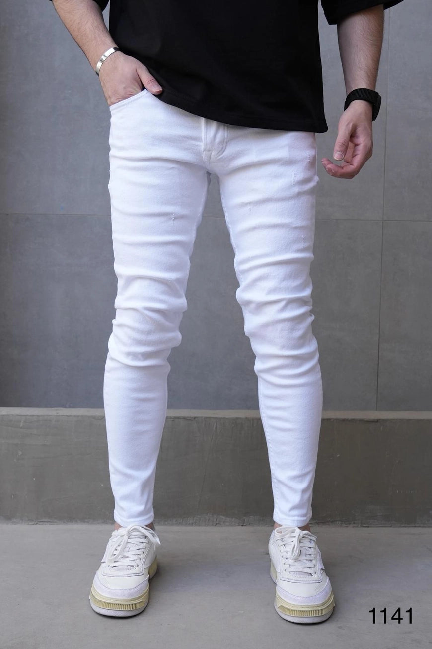 Black Slim Fit Tapered Denim Jeans