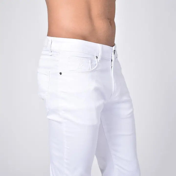 White Super Stretch Slim Fit Jeans