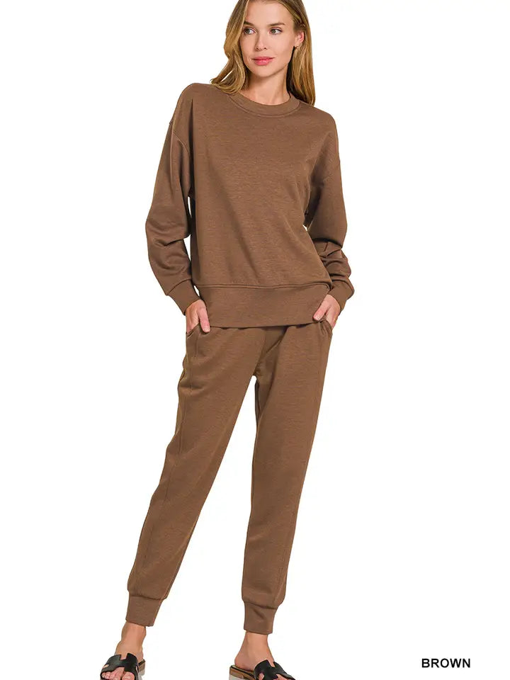 Scuba Crewneck Pullover & Joggers 2 Pc Set